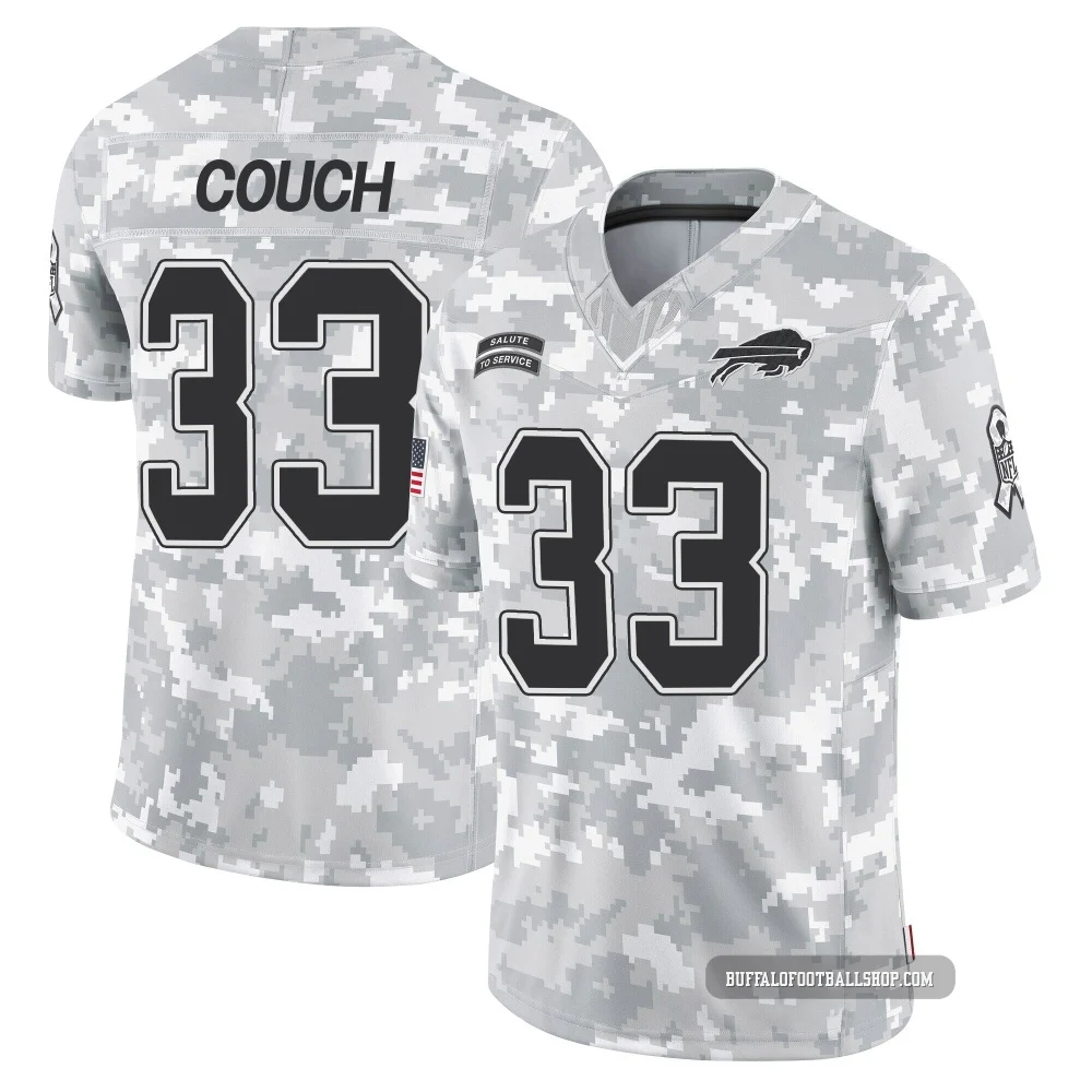 Te'Cory Couch ＃33 Buffalo Bills Limited Arctic Camo Youth 2024 Salute to Service Jersey