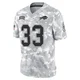 Te'Cory Couch ＃33 Buffalo Bills Limited Arctic Camo Youth 2024 Salute to Service Jersey