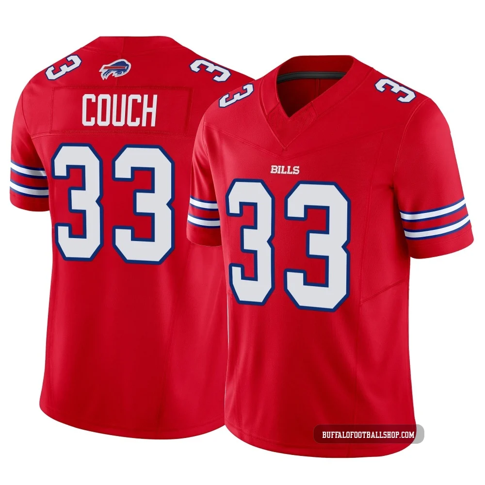 Te'Cory Couch ＃33 Buffalo Bills Limited Red Youth Vapor F.U.S.E. Jersey