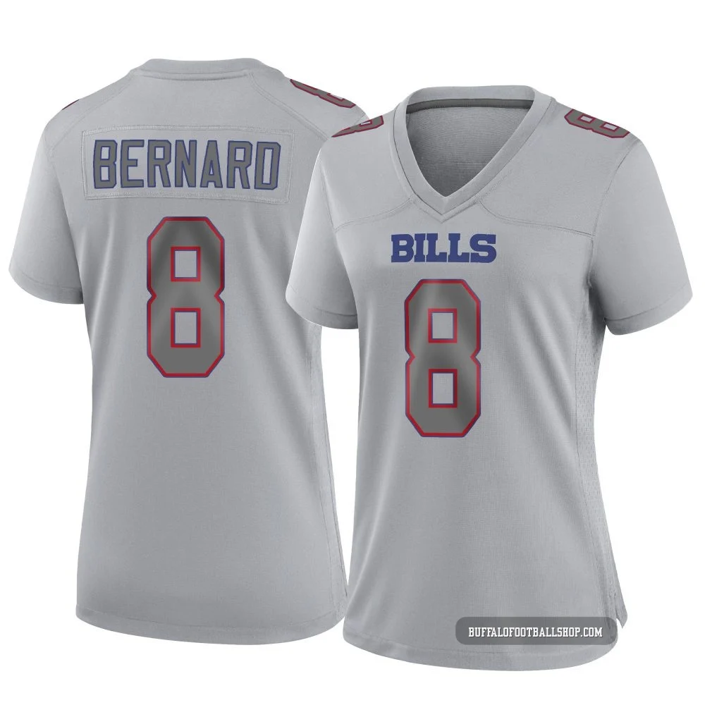 Terrel Bernard ＃8 Buffalo Bills Game Gray Women's Atmosphere Fashion Jersey