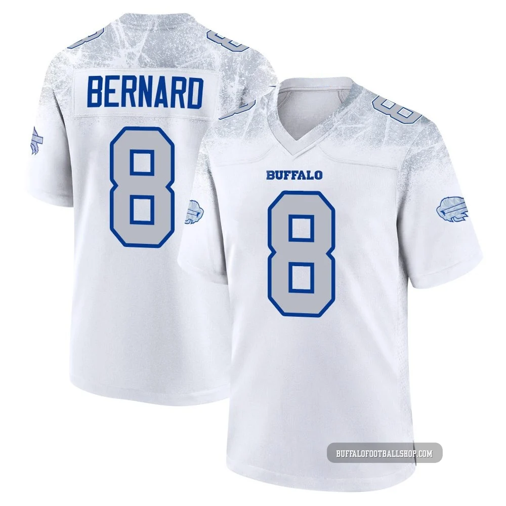 Terrel Bernard ＃8 Buffalo Bills Game White Men's 2025 Rivalries Collection Jersey