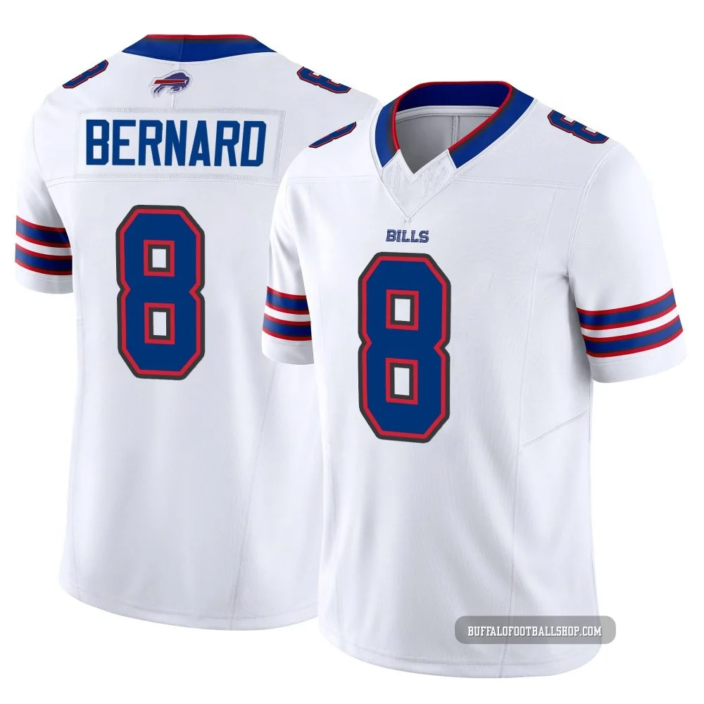Terrel Bernard ＃8 Buffalo Bills Limited White Youth Vapor F.U.S.E. Jersey