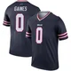 Theron Gaines ＃0 Buffalo Bills Legend Navy Men's Inverted Jersey