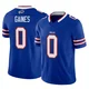 Theron Gaines ＃0 Buffalo Bills Limited Royal Men's Vapor F.U.S.E. Jersey