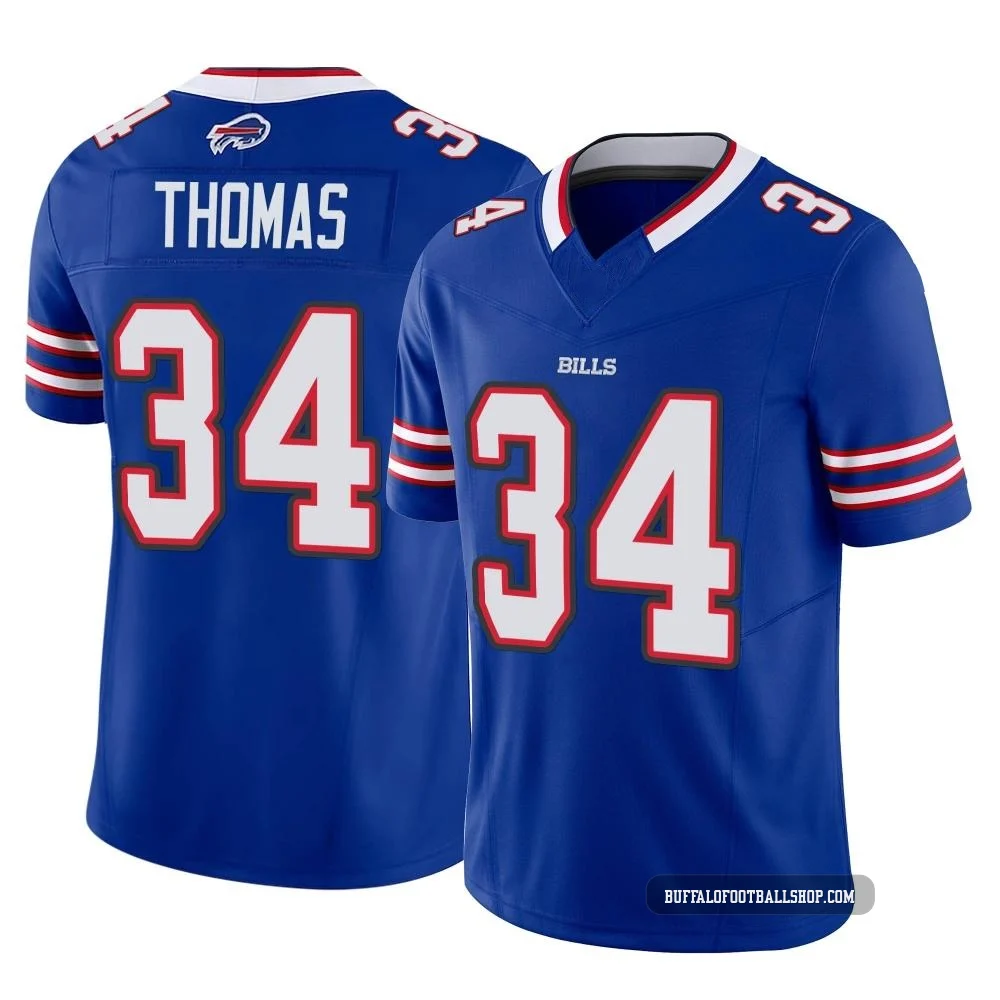 Thurman Thomas ＃34 Buffalo Bills Limited Royal Men's Vapor F.U.S.E. Jersey