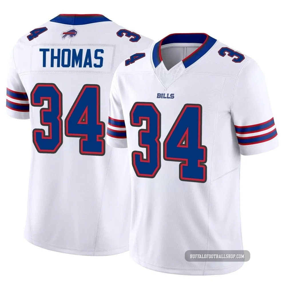 Thurman Thomas ＃34 Buffalo Bills Limited White Men's Vapor F.U.S.E. Jersey