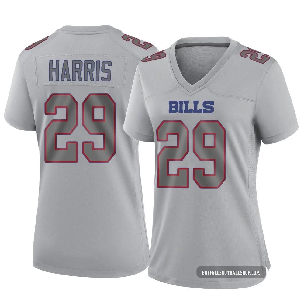 Tim Harris ＃29 Buffalo Bills Game Gray Women's Atmosphere Fashion Jersey