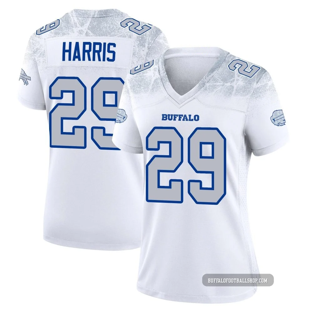 Tim Harris ＃29 Buffalo Bills Game White Women's 2025 Rivalries Collection Jersey
