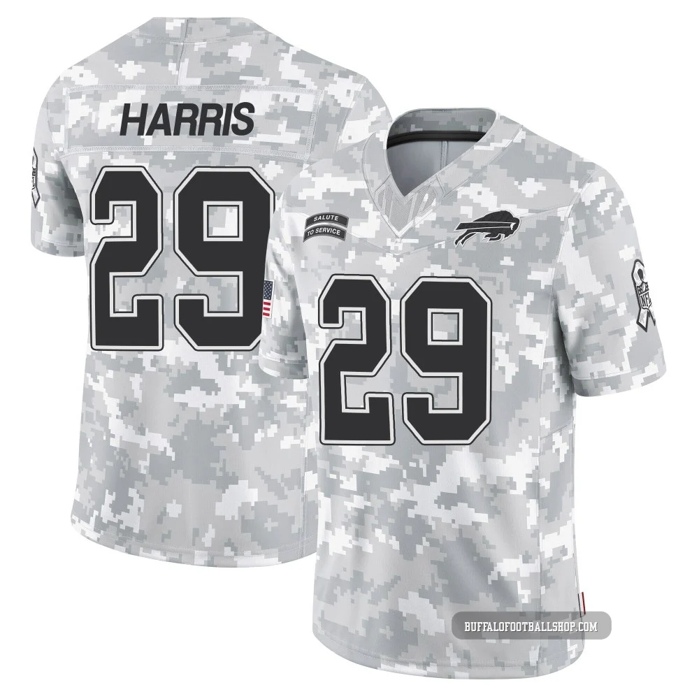 Tim Harris ＃29 Buffalo Bills Limited Arctic Camo Youth 2024 Salute to Service Jersey