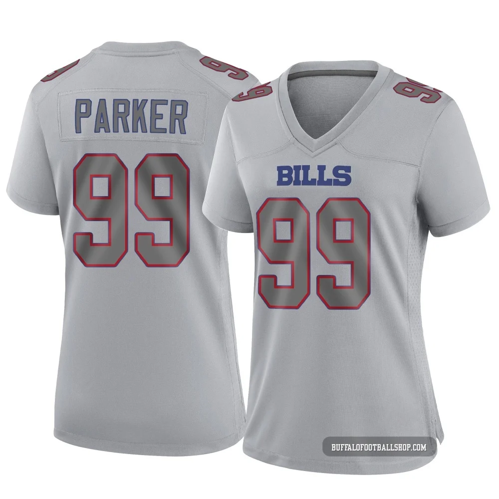 T.J. Parker ＃99 Buffalo Bills Game Gray Women's Atmosphere Fashion Jersey
