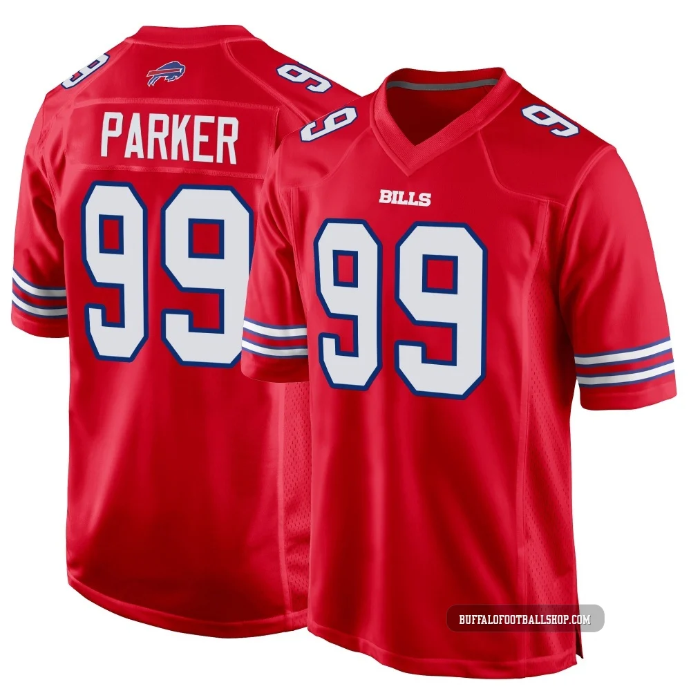 T.J. Parker ＃99 Buffalo Bills Game Red Youth Alternate Jersey