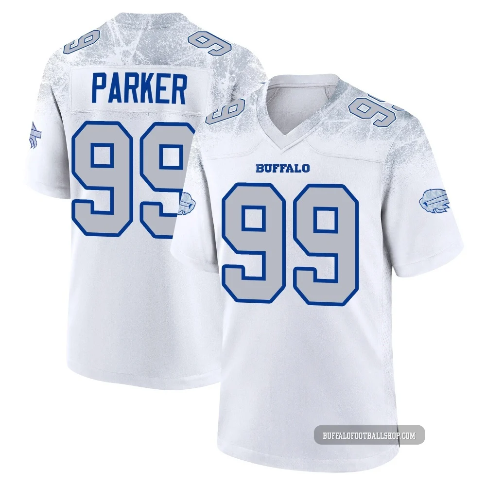 T.J. Parker ＃99 Buffalo Bills Game White Men's 2025 Rivalries Collection Jersey
