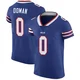 Tommy Doman ＃0 Buffalo Bills Elite Royal Blue Men's Team Color Vapor Untouchable Jersey