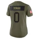 Tommy Doman ＃0 Buffalo Bills Limited Olive Women's 2025 Salute to Service Jersey