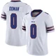 Tommy Doman ＃0 Buffalo Bills Limited White Youth Color Rush Vapor Untouchable Jersey