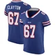 Travis Clayton ＃67 Buffalo Bills Elite Royal Blue Men's Team Color Vapor Untouchable Jersey