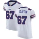 Travis Clayton ＃67 Buffalo Bills Elite White Men's Vapor Untouchable Jersey