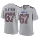 Travis Clayton ＃67 Buffalo Bills Game Gray Men's Atmosphere Fashion Jersey