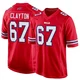 Travis Clayton ＃67 Buffalo Bills Game Red Youth Alternate Jersey
