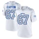 Travis Clayton ＃67 Buffalo Bills Game White Men's 2025 Rivalries Collection Jersey