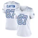 Travis Clayton ＃67 Buffalo Bills Game White Women's 2025 Rivalries Collection Jersey