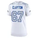 Travis Clayton ＃67 Buffalo Bills Game White Women's 2025 Rivalries Collection Jersey