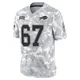 Travis Clayton ＃67 Buffalo Bills Limited Arctic Camo Youth 2024 Salute to Service Jersey