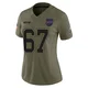 Travis Clayton ＃67 Buffalo Bills Limited Olive Women's 2025 Salute to Service Jersey