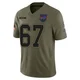 Travis Clayton ＃67 Buffalo Bills Limited Olive Youth 2025 Salute to Service Jersey