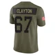 Travis Clayton ＃67 Buffalo Bills Limited Olive Youth 2025 Salute to Service Jersey