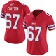 Travis Clayton ＃67 Buffalo Bills Limited Red Women's Color Rush Vapor Untouchable Jersey