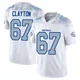 Travis Clayton ＃67 Buffalo Bills Limited White Youth 2025 Rivalries Collection Jersey