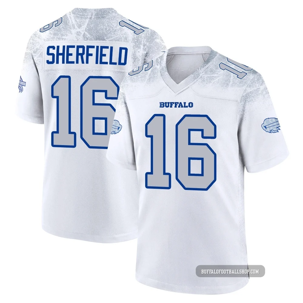 Trent Sherfield ＃16 Buffalo Bills Game White Youth 2025 Rivalries Collection Jersey