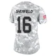 Trent Sherfield ＃16 Buffalo Bills Limited Arctic Camo Women's 2024 Salute to Service Jersey