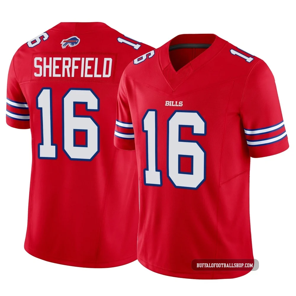 Trent Sherfield ＃16 Buffalo Bills Limited Red Youth Vapor F.U.S.E. Jersey