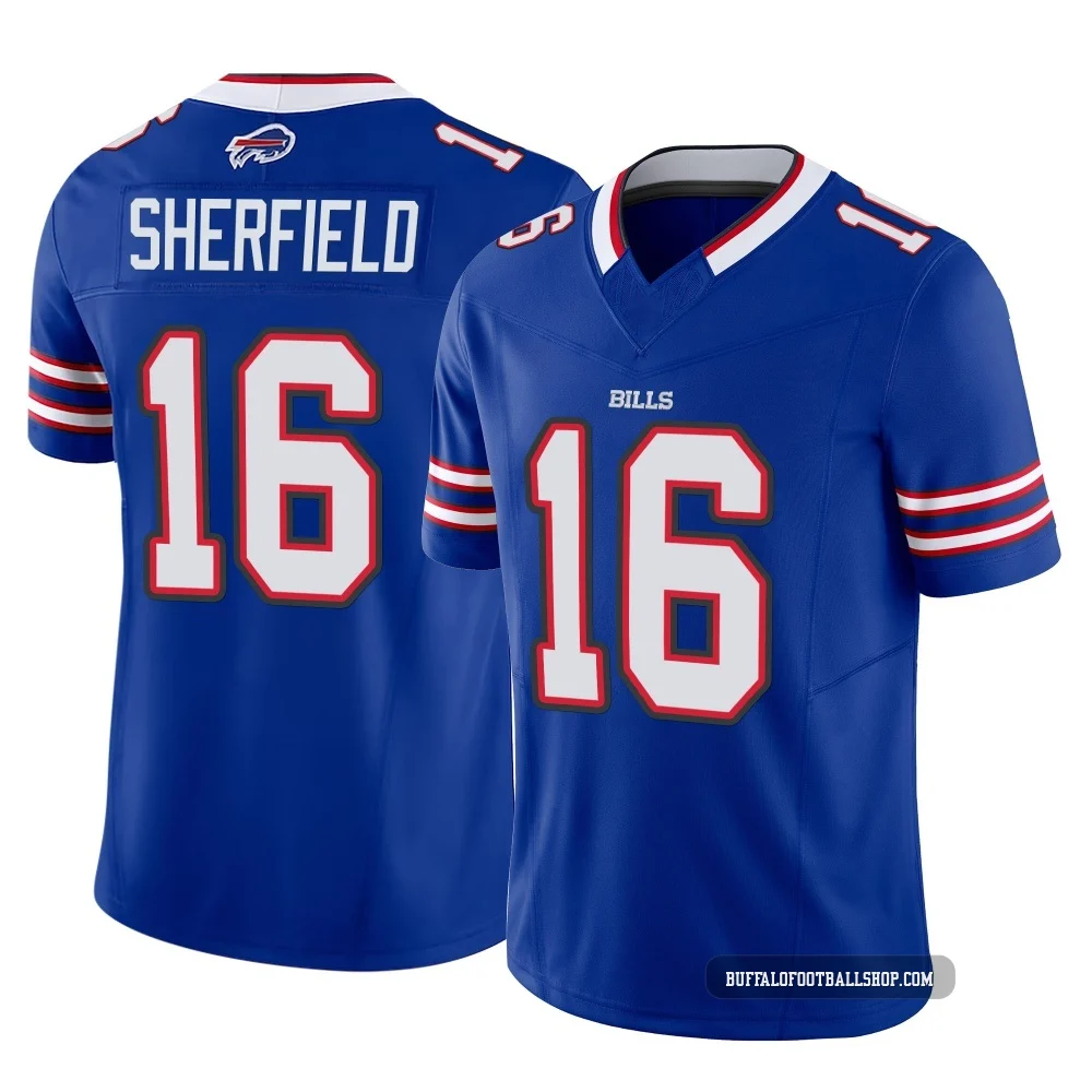 Trent Sherfield ＃16 Buffalo Bills Limited Royal Youth Vapor F.U.S.E. Jersey