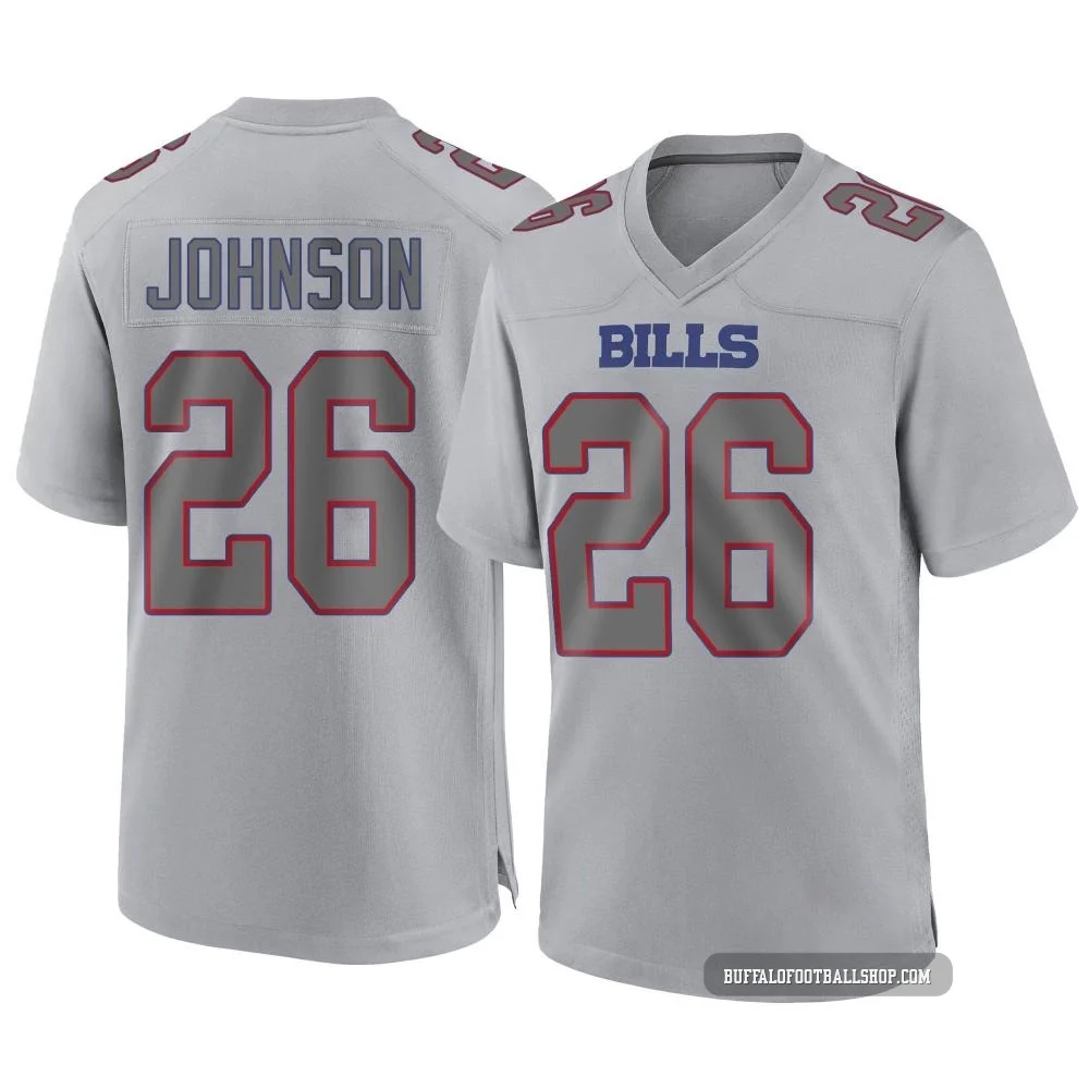 Ty Johnson ＃26 Buffalo Bills Game Gray Youth Atmosphere Fashion Jersey