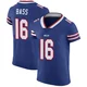 Tyler Bass ＃16 Buffalo Bills Elite Royal Blue Men's Team Color Vapor Untouchable Jersey