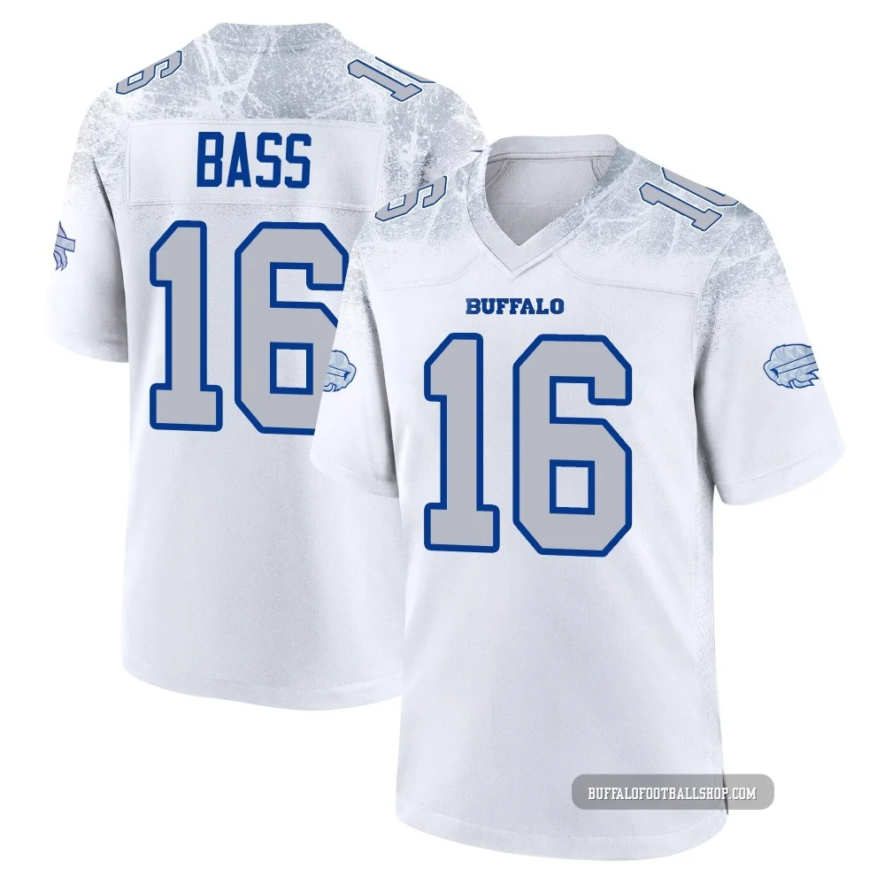 Tyler Bass ＃16 Buffalo Bills Game White Men's 2025 Rivalries Collection Jersey