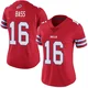 Tyler Bass ＃16 Buffalo Bills Limited Red Women's Color Rush Vapor Untouchable Jersey