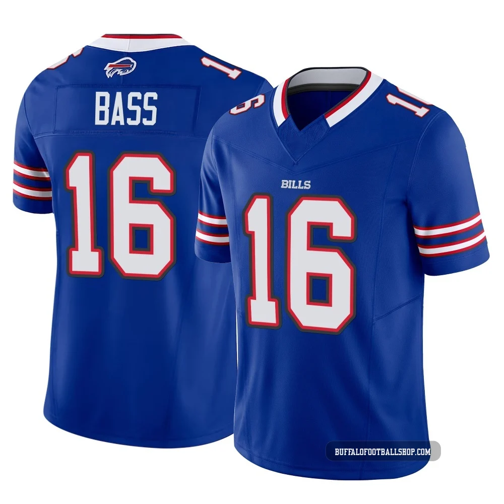Tyler Bass ＃16 Buffalo Bills Limited Royal Youth Vapor F.U.S.E. Jersey