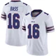Tyler Bass ＃16 Buffalo Bills Limited White Men's Color Rush Vapor Untouchable Jersey