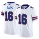 Tyler Bass ＃16 Buffalo Bills Limited White Men's Vapor F.U.S.E. Jersey