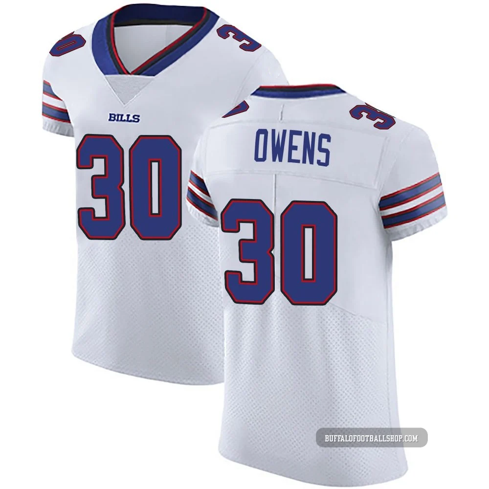 Wande Owens ＃30 Buffalo Bills Elite White Men's Vapor Untouchable Jersey