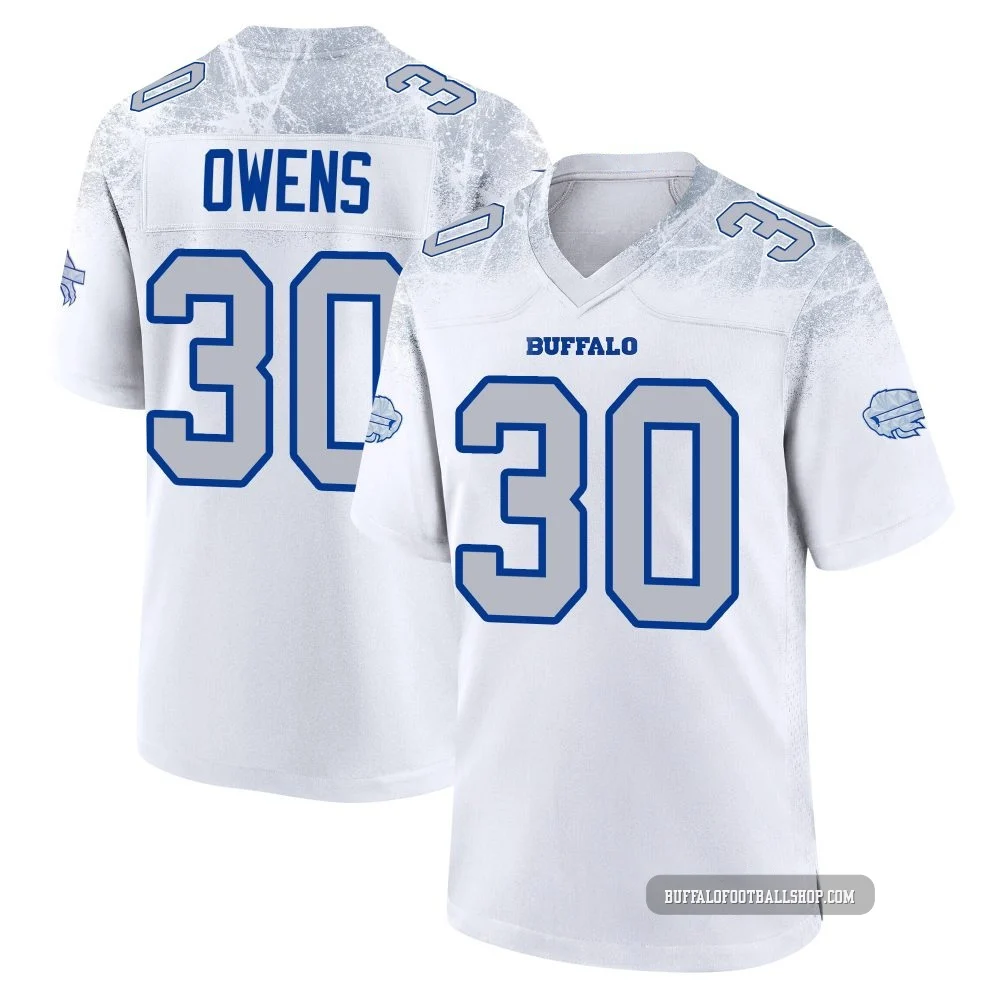 Wande Owens ＃30 Buffalo Bills Game White Youth 2025 Rivalries Collection Jersey