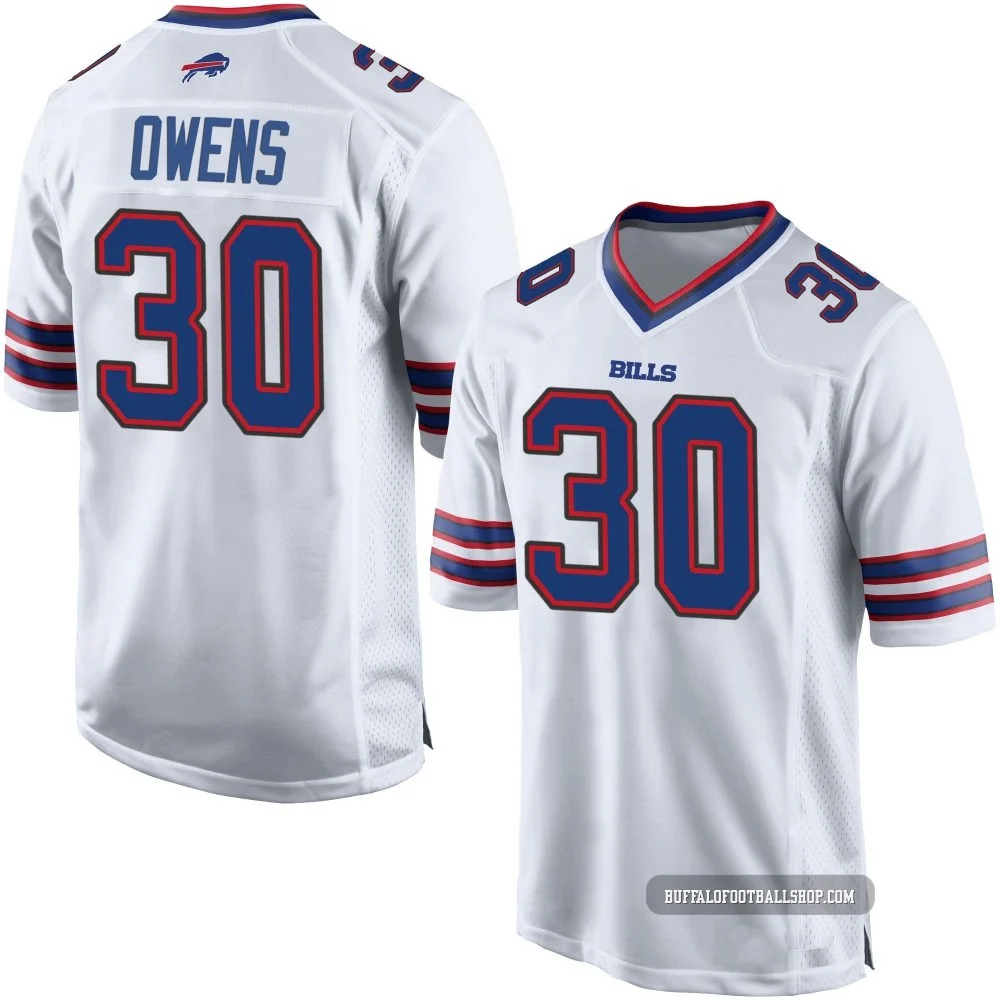 Wande Owens ＃30 Buffalo Bills Game White Youth Jersey