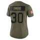 Wande Owens ＃30 Buffalo Bills Limited Olive Women's 2025 Salute to Service Jersey