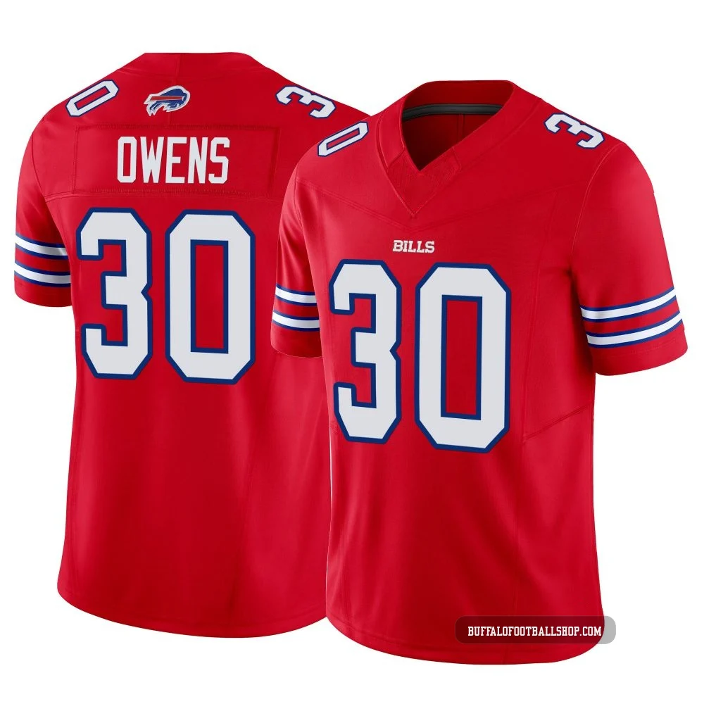 Wande Owens ＃30 Buffalo Bills Limited Red Men's Vapor F.U.S.E. Jersey