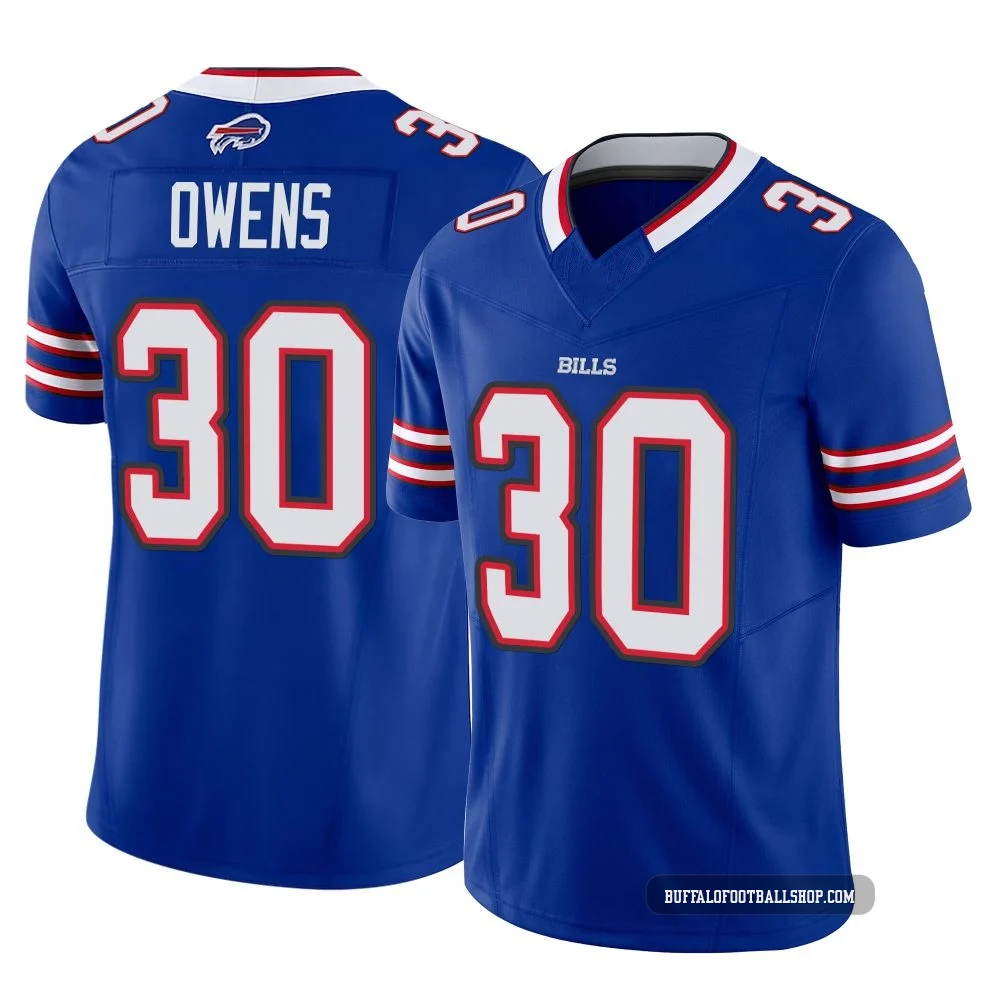 Wande Owens ＃30 Buffalo Bills Limited Royal Men's Vapor F.U.S.E. Jersey